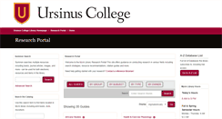 Desktop Screenshot of libguides.ursinus.edu